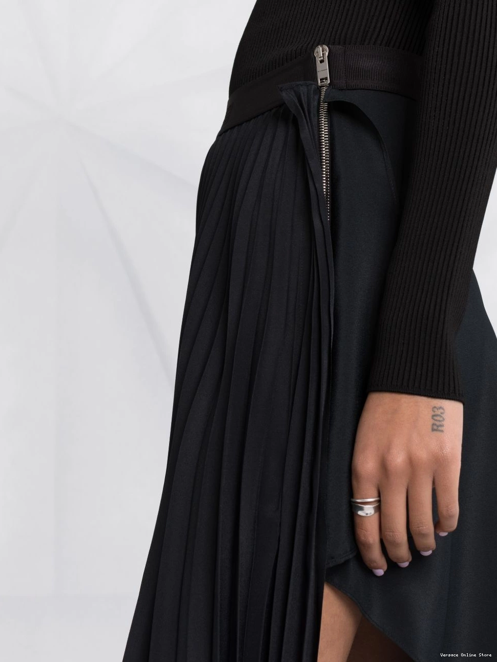 Affordable asymmetric pleated Women skirt Versace 0714